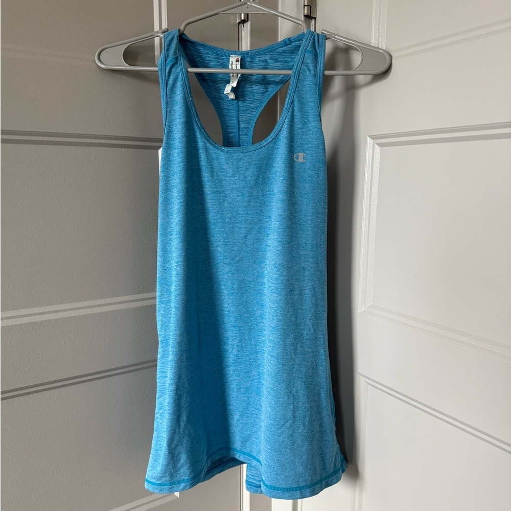 Champion Performance Sleeveless Shirt Size Medium Blue